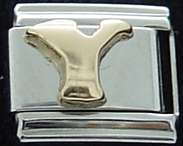 Gold Letter Y - Talexia Letter enamel Italian charm